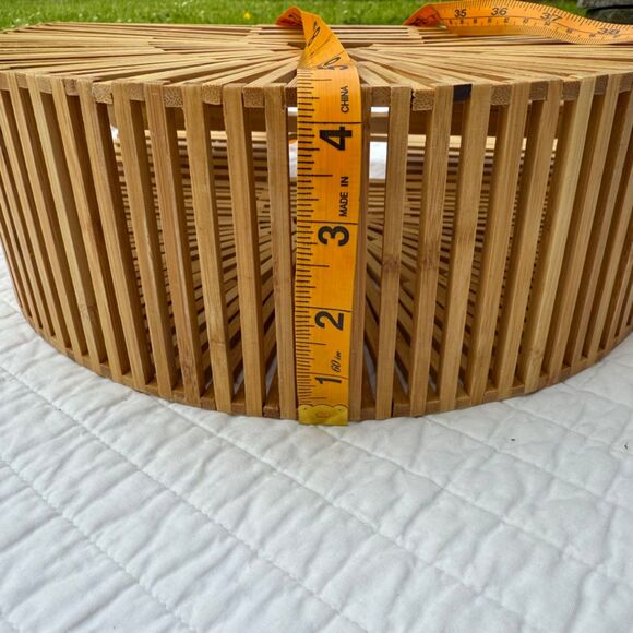 Arc Bag – Boho Wooden Handbag | Half Moon Clutch Purse - Picture 6 of 10